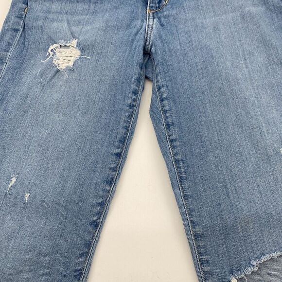 Joe's Jeans Boyfriend Slim Ankle Jeans Distressed Faded Manila Blue Stretch Size - Picture 6 of 16